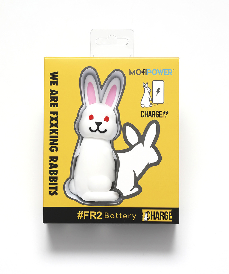 MOJIPOWERfor #FR2 Fxxking Rabbits・モバイルバッテリー | kopek｜