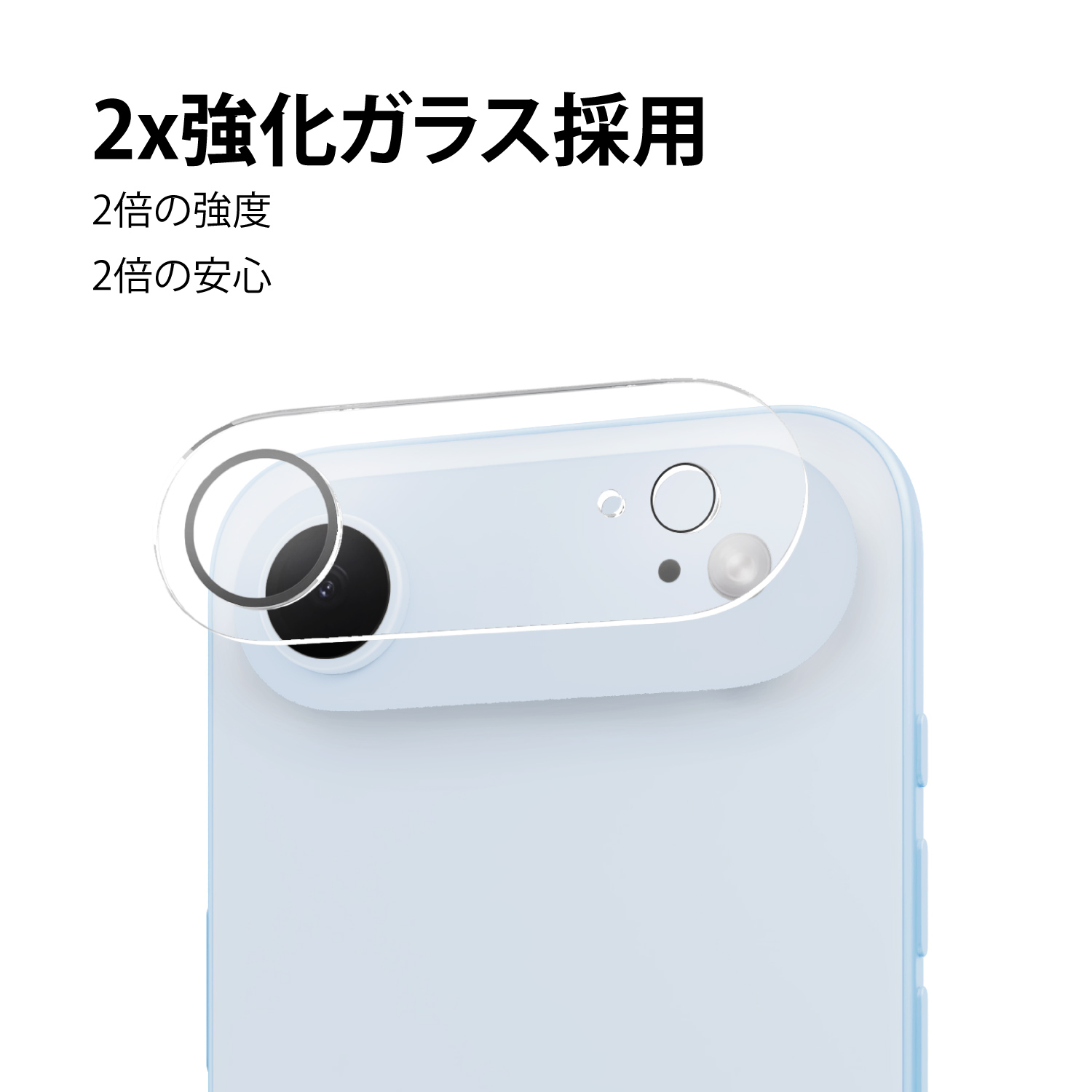 ABSOLUTE・3D Perfect Enclosure 2倍強化ガラスカメラプロテクター