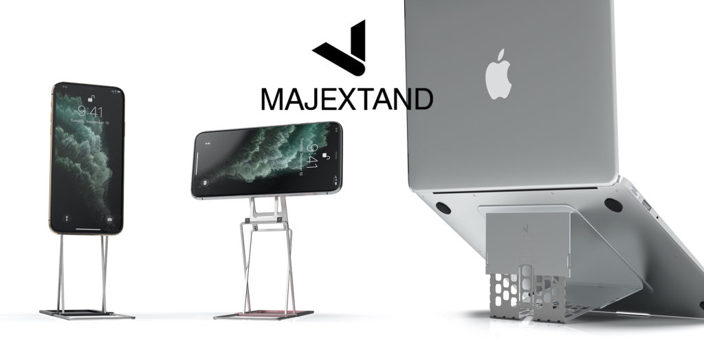 Majextand M・人間工学に基づくスマートフォン/タブレット用スタンド発売