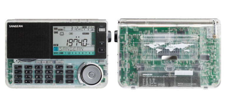 Sangean ATS-909X2J・FM/SW/MW/LW/Airマルチバンドラジオにスケルトンなクリアカラーが登場