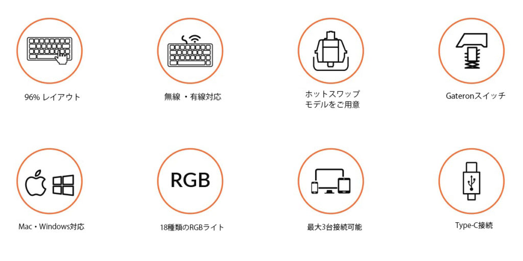 Keychron K8 ノンバックライト・ワイヤレス・メカニカルキーボード発売