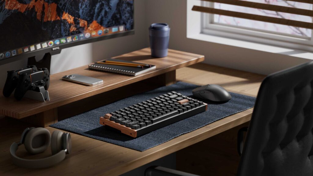 Keychron K2 HEキーボードのデスクセット